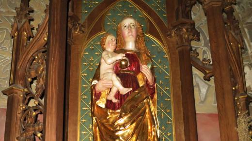 Preclíková madona v kostele sv. Vavřince ve Vysokém Mýtě