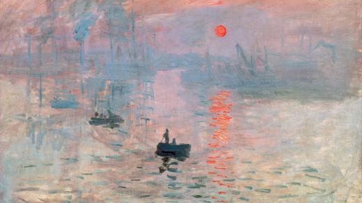 Claude Monet: Imprese, východ slunce (1872)