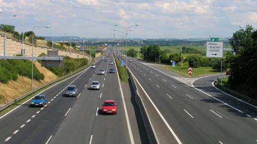 Dálnice D1 u Prahy (ilustrační foto)