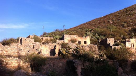Cerro de San Pedro en San Luis Potosí.  Bien podría ser Comala de Pedro Páramo.