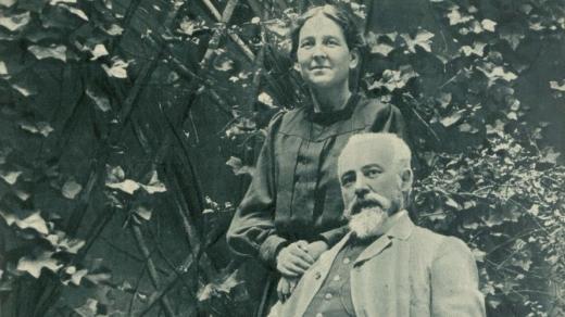 Ernest Denis se svou manželkou (bez data)