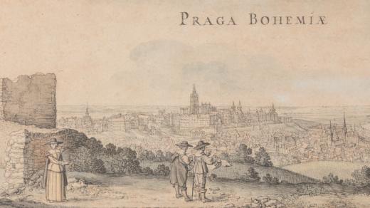 Velký pohled na Prahu ze svahu Petřína