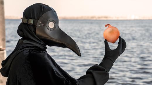 Ve středověku nosili lékaři masky připomínající ptačí zobák (ilustrační obrázek / koláž)