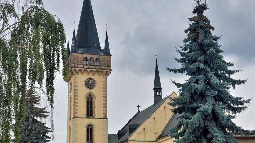 Vyhlídková věž kostela sv. Jana Křtitele ve Dvoře Králové nad Labem