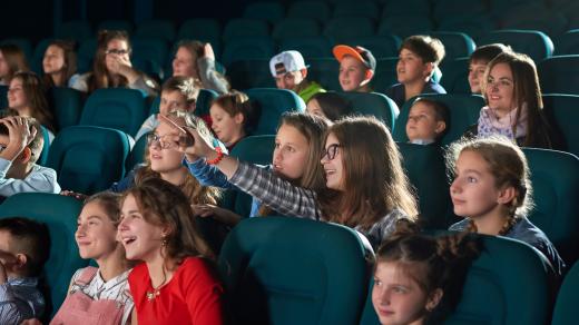 Děti v kině (ilustrační foto)