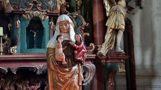 Nová socha sv. Anny v Kašperských Horách