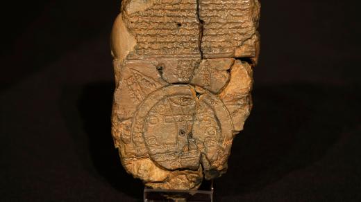 Mapa světa podle představ starých Babyloňanů, asi 700–500 př. n. l.