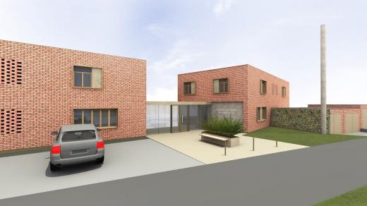 Vizualizace přestavby baťovských domků na Letné na chráněné byty