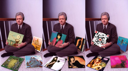 Vinyly jsou aktuálně součástí výzvy Bill Clinton Swag