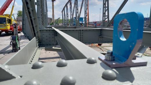 Výroba repliky mostu pro pražský Císařský ostrov