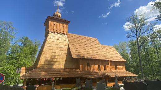Replika dřevěného kostela v Třinci-Gutech