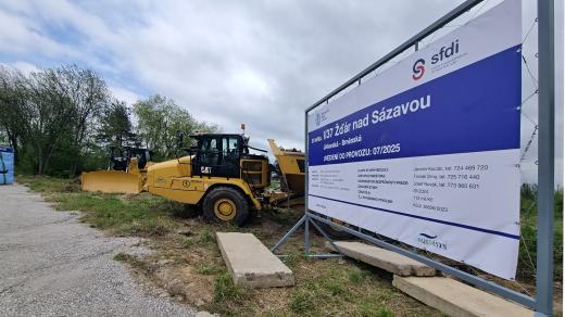 Začala stavba přeložky, která ve Žďáře nad Sázavou propojí jihlavskou a brněnskou silnici