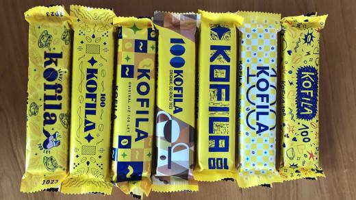 Návrhy obalu Kofily k jejímu 100. výročí