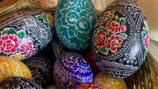 Velikonoční vajíčka z Borkovan