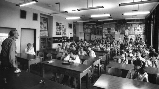 Ilustrační foto (třída v základní škole, 1987)