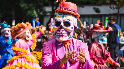 Z oslav mexického svátku Día de los Muertos
