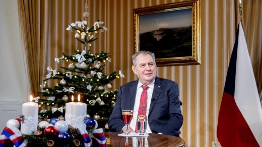 Prezident Miloš Zeman při svém posledním vánočním poselství