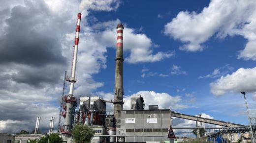 Teplárna v Plané nad Lužnicí, kde je jedno ze čtyř velkých bateriových úložišť v Česku
