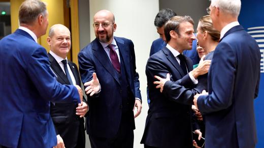 Lídři unijních zemí na summitu EU 21.10.2022