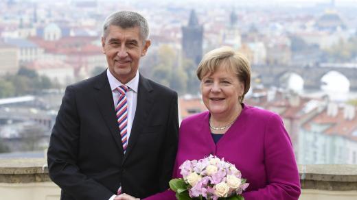 Premiér Andrej Babiš se v Praze setkal s německou kancléřkou Angelou Merkelovou