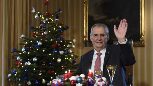 Prezident Miloš Zeman na zámku v Lánech přednesl své vánoční poselství