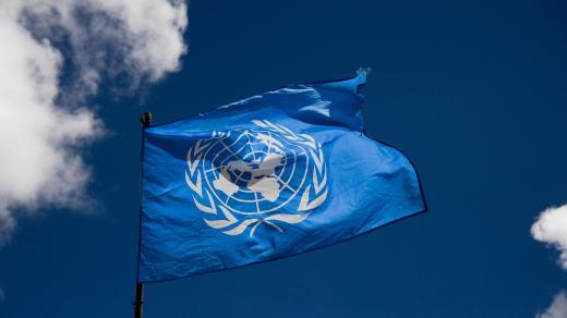 Vlajka OSN. Ilustrační foto.