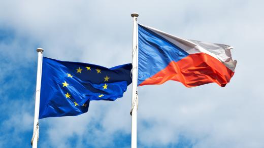 Vlajky EU a Česka