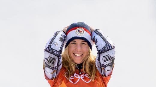 Ester Ledecká na zimních olympijských hrách v Pchjongčchangu