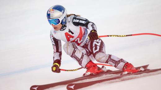 Ester Ledecká v závodě v rakouském Zauchensee