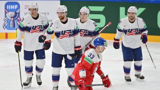 Čeští hokejisté nestačili na Američany a letošní mistrovství světa nemohou hodnotit jako povedené vystoupení