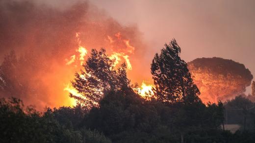 Požár lesa v portugalském Alto do Alvide