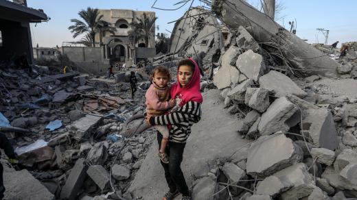 Trosky po útoku Izraele na Pásmo Gazy