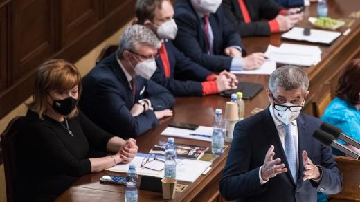 Hlasování o nedůvěře v Poslanecké sněmovně. Andrej Babiš.