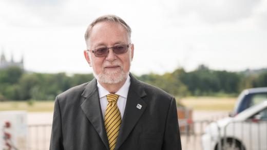 Jaroslav Bašta na zahájení volební kampaně SPD