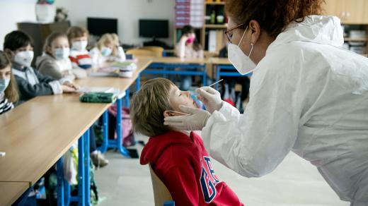 Antigenní testování žáků základní školy