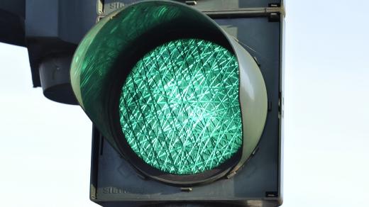 Semafor, zelená (ilustrační foto)