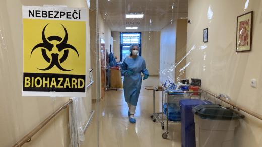 Znovuotevřené covidové oddělení v Domažlické nemocnici