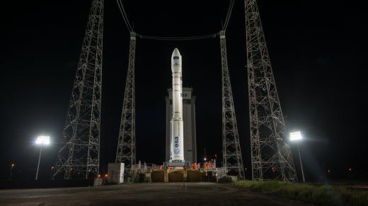 Raketa Vega je určena pro dopravu nákladu do 2,5 tuny na nízkou oběžnou dráhu kolem Země (ilustrační foto)