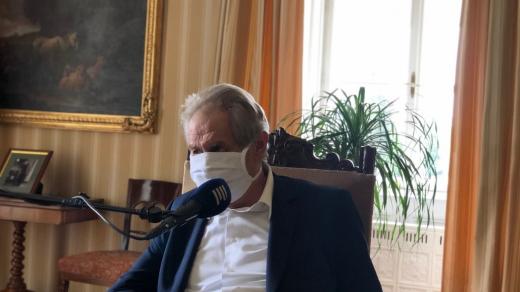 Prezident Miloš Zeman v pořadu 20 minut Radiožurnálu. Zpovídal jej Jan Pokorný.